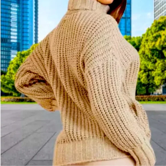 NWT $170 MARCIANO By GUESS ITALY LIMITED EDITION  Wool-Blend Chain Sweater sz L - Picture 2 of 8